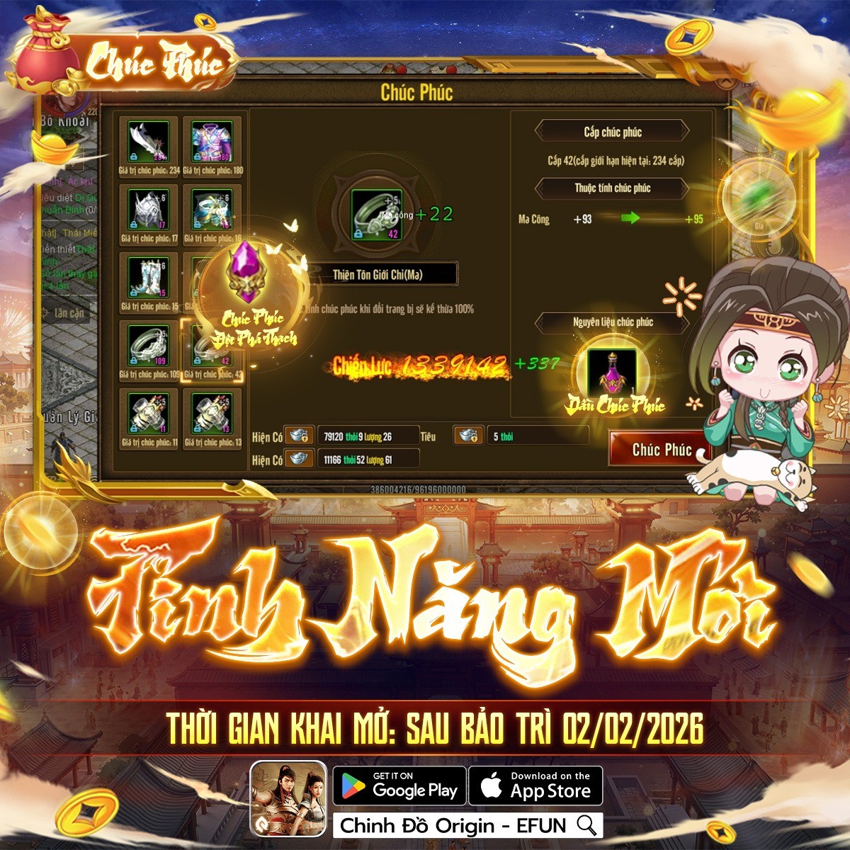 Chúc Phúc Trang Bị - Phúc Khí Khai Xuân - Tùng Hoành Thiên Hạ